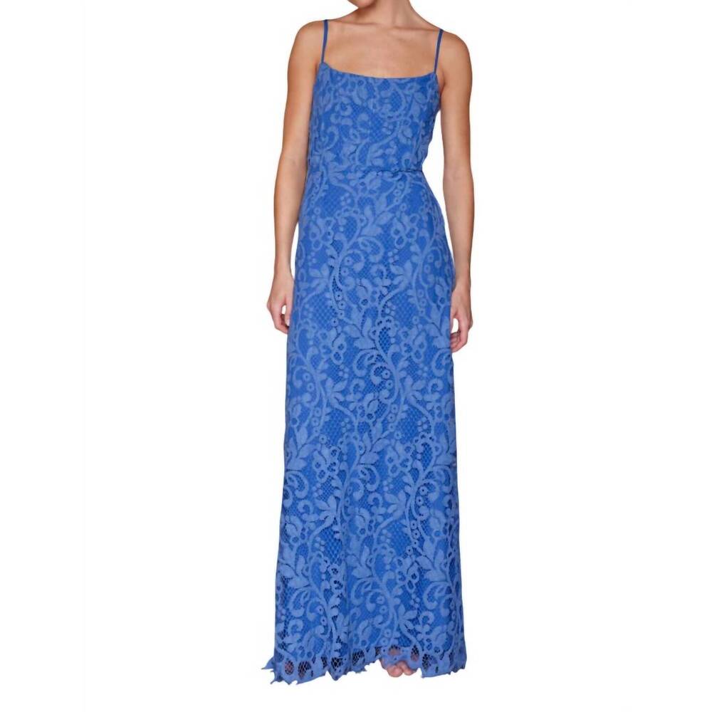 NEW ESPECIA mertensia maxi dress in blue